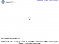 kanzlei-loewenberger.de Webseite Vorschau