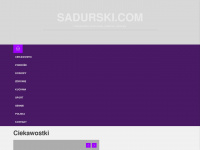 sadurski.com Webseite Vorschau