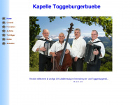 kapelle-toggeburgerbuebe.ch Webseite Vorschau