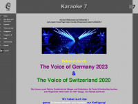 karaoke7.ch Webseite Vorschau