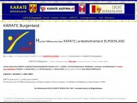 karateverband-burgenland.at Webseite Vorschau