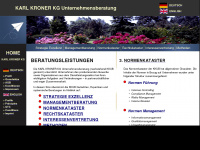 karl-kroner.de Webseite Vorschau