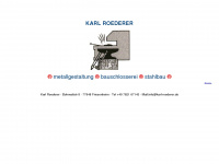 karl-roederer.de Webseite Vorschau