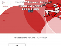 karnevalverein-bebelsheim.de Webseite Vorschau