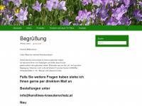 karolines-kraeuterschatz.at Webseite Vorschau