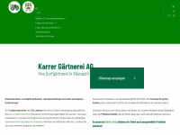 karrer-gaertnerei.ch Webseite Vorschau
