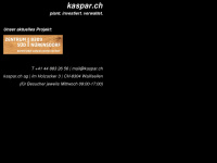 kaspar.ch Webseite Vorschau