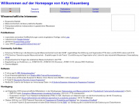 katy-klauenberg.de Webseite Vorschau