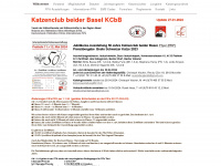 katzenclub-beider-basel.ch Webseite Vorschau