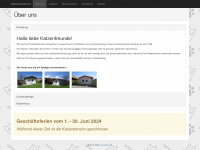 katzenferien.ch Webseite Vorschau