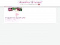 katzenpension-grinsekatze.de Webseite Vorschau