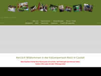 katzenpension-klotz.de Webseite Vorschau