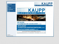 kaupp-blechbearbeitung.de Webseite Vorschau