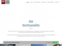 kbk-anwaelte.de Webseite Vorschau