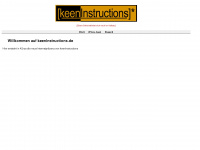 keeninstructions.de Webseite Vorschau