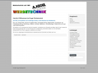 kegel-werbetechnik.de Webseite Vorschau