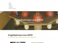kegelbahnservice-nrw.de Webseite Vorschau
