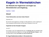 kegeln-wermelskirchen.de Webseite Vorschau