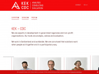 kek.ch Webseite Vorschau