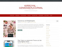 kirroyal-geniesserjournal.de Webseite Vorschau