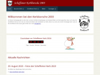 kerbborsche2003.de Webseite Vorschau