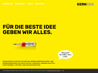 kernidee.ch Webseite Vorschau