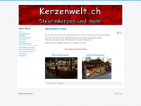 kerzenwelt.ch Webseite Vorschau