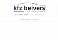 kfz-beivers.de Webseite Vorschau