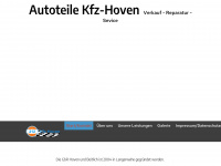 kfz-hoven.de Webseite Vorschau