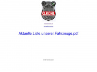 kfz-kohl.at Webseite Vorschau