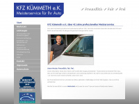 kfz-kuemmeth.de Webseite Vorschau