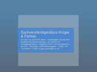 kfz-krueger-partner.de Webseite Vorschau
