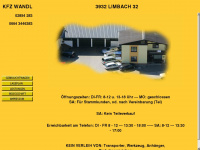 kfz-wandl.at Webseite Vorschau