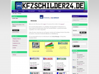 kfzschilder24.de Webseite Vorschau