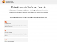 kgv-bornheimer-hang.de Webseite Vorschau