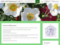 kgv-geberbach.de Webseite Vorschau