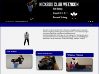 kickboxclubwetzikon.ch Webseite Vorschau