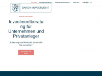 baron-investment.com Webseite Vorschau