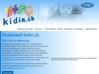 kidin.ch Webseite Vorschau