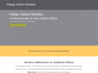 kidogo-safaris.de Webseite Vorschau