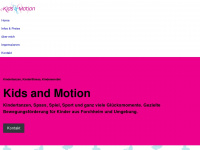 kidsandmotion.de Webseite Vorschau