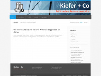 kiefer-co.ch Webseite Vorschau