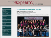 kieler-akkordeonorchester.de Webseite Vorschau