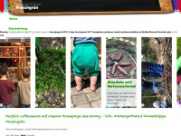 kiga-froschgruen.de Webseite Vorschau