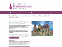 kilianskirche-heilbronn.de Webseite Vorschau