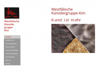 kim-kunst.de Webseite Vorschau