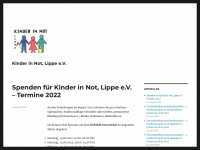 kinder-in-not-lippe.de Webseite Vorschau