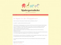 kindergartenlieder.ch Webseite Vorschau