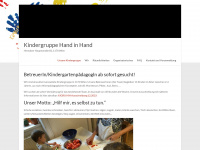 kindergruppe-handinhand.at Webseite Vorschau