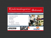 kindermodeagentur-behrends.de Webseite Vorschau
